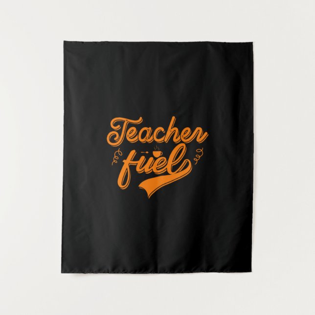 Teacher Fuel Wandteppich (Vorderseite)