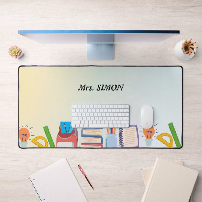 Teacher Geschenk für eigene Wasserfarbe Schreibtischunterlage (Büro 1)
