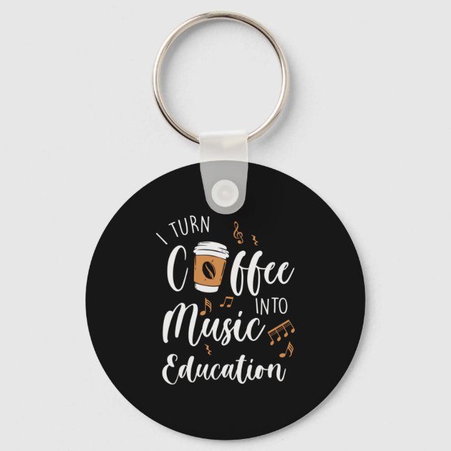 Teacher Geschenk Ich mache Kaffee in Bildung Schlüsselanhänger (Vorderseite)