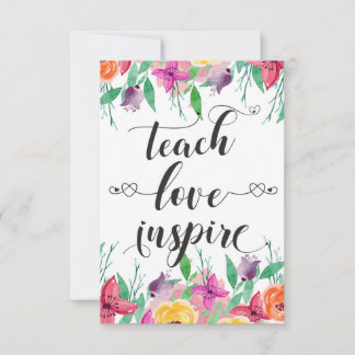 Teacher Geschenk Teach Liebe Inspirierte Zitat Blu