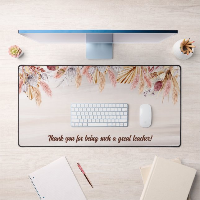 Teacher Gift Custom Boho neutrale Farbe Schreibtischunterlage (Büro 1)