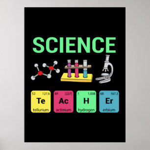 Teacher Gift Science Teacher Definition Poster