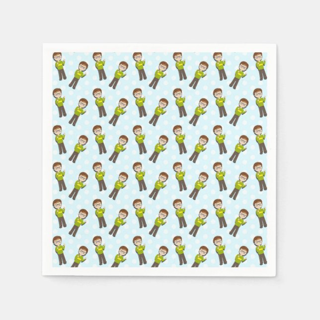 Teacher Gift The Good Teacher Explains Serviette (Vorderseite)