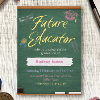 Teacher Graduation Invitation