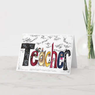 Teacher Greetings Card Karte