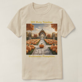 Teacher Halloween T-shirt Citrouille