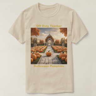 Teacher Halloween T-shirt Citrouille