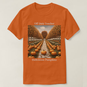 Teacher Halloween T-shirt Citrouille
