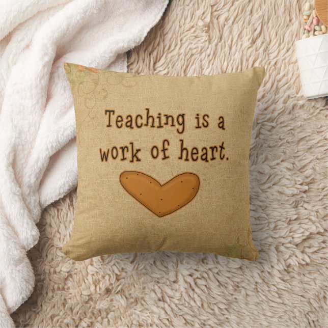 Teacher Heart Work Kissen (Decke)