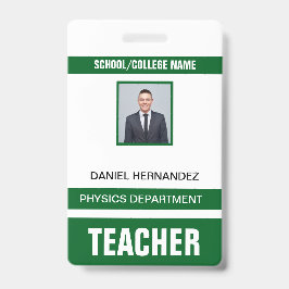 Teacher ID Card  Ausweis