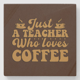 Teacher Kaffeemarkt Steinuntersetzer