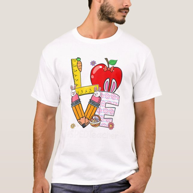 Teacher Life Funny Ostertag T-Shirt (Vorderseite)