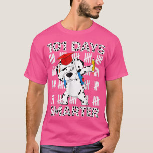 Teacher Loves Dalmatian 101 Days Of School 100 Day T-Shirt