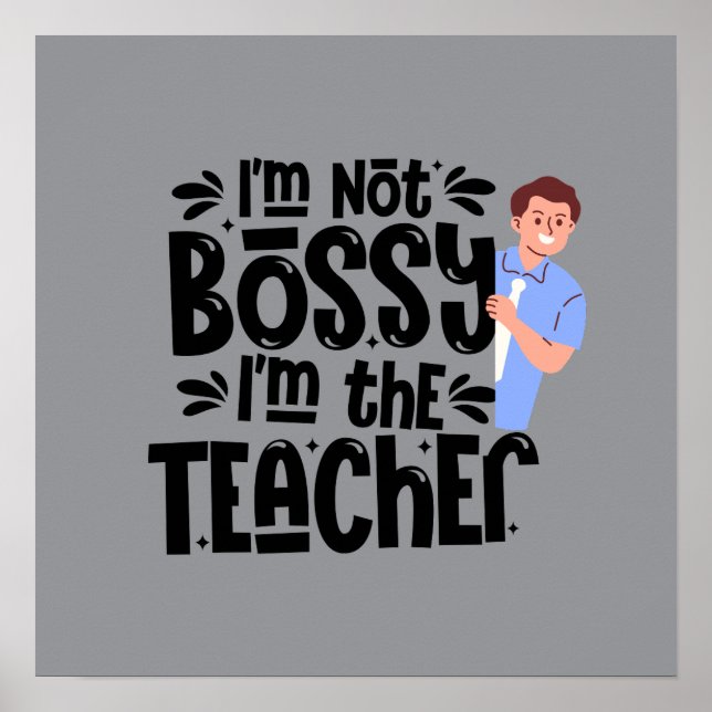 Teacher Motivational Quote poster Wall art (Devant)