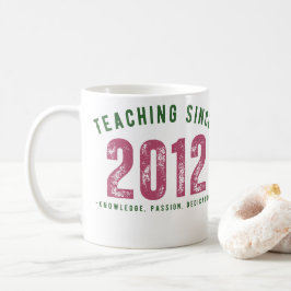 Teacher mug | Teaching Since 2012 Kaffeetasse