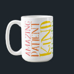 TEACHER NAME farbiger Regenbogen-positiver Wortsch Kaffeetasse<br><div class="desc">von kat massard >>> https://linktr.ee/simplysweetpaperie <<<< <> Das perfekte,  praktische (und schmeichelhafte) Geschenk für den Lehrer oder Erzieher Ihres Kindes - personalisiert mit ihrem Namen - Gesamter Neid des Personals</div>