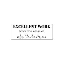 Teacher name personalized excellent work grading