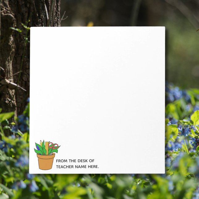 Teacher Notepad with Name Personalization  Notizblock (Von Creator hochgeladen)