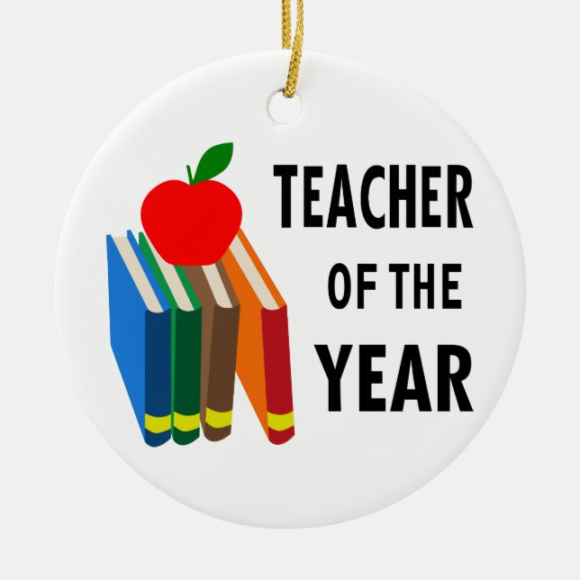 Teacher of the Year Keramik Ornament (Vorne)