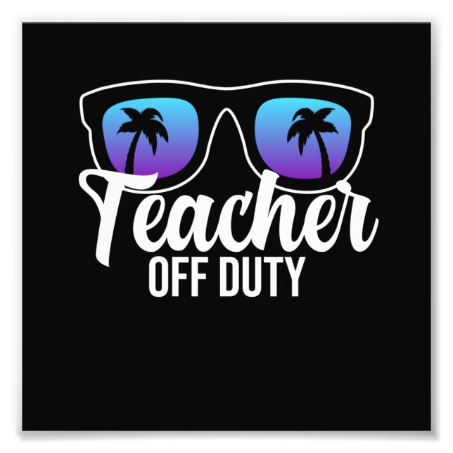 Teacher Off Duty Retired School Teaching Student G Fotodruck (Vorne)