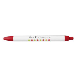 Teacher Pens Apple Red and Green Personalisiert Na Kugelschreiber