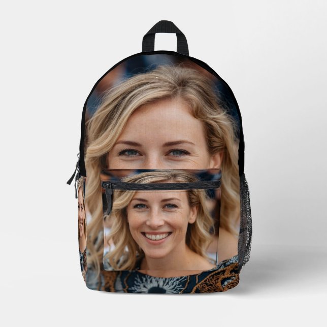 Teacher Photo Customize Personalize Bedruckter Rucksack (Vorderseite)