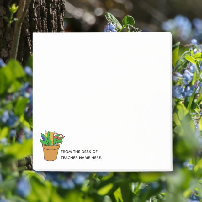 Teacher Post-It Notes with Name Personalization  Klebezettel (Von Creator hochgeladen)