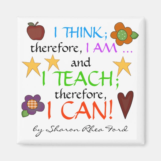 Teacher Quote Magnet (Vorne)