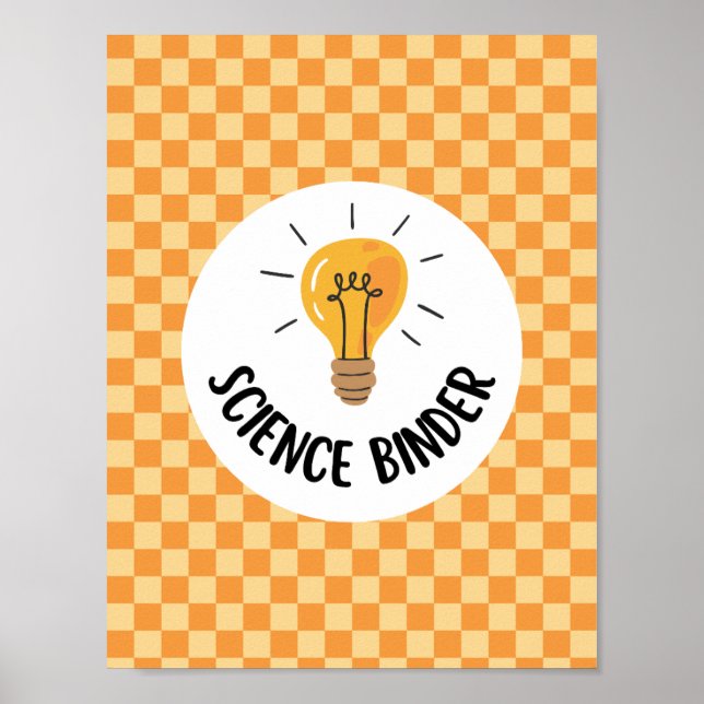 teacher science binder insert or classroom poster (Vorne)