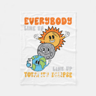 Teacher Solar Eclipse 8. April 2024 Niedliches Wet Fleecedecke