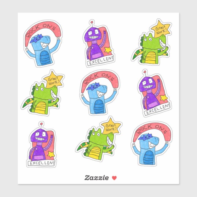 Teacher Student Reward Stickers (Feuille)