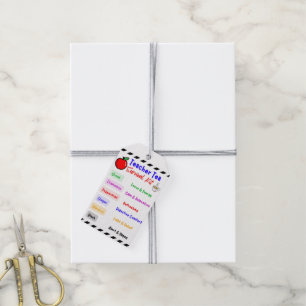 Teacher Survival Kit - Geschenk-Tag Geschenkanhänger