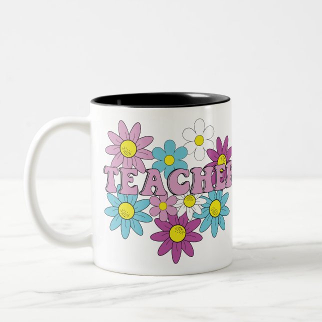 Teacher, teacher life zweifarbige tasse (Links)