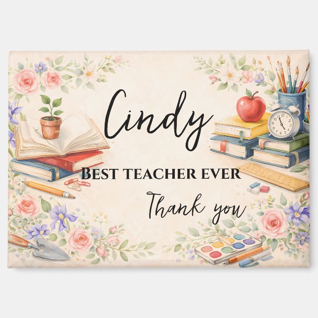 Teacher Thank You Gift | End of School Year Magnet (Vorderseite)