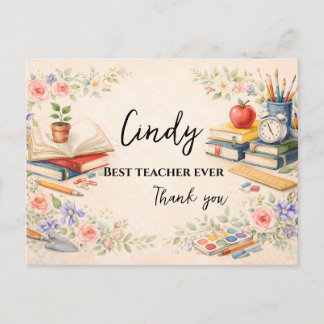 Teacher Thank You Gift | End of School Year Postkarte