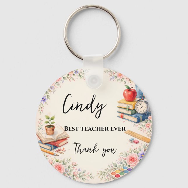 Teacher Thank You Gift | End of School Year Schlüsselanhänger (Vorderseite)
