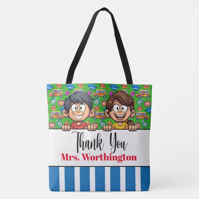 TEACHER Thank You With Names on BACK!  Tasche (Vorderseite)