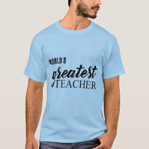 Teacher Typografy Zitat T-Shirt