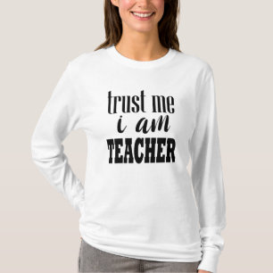 Teacher Typografy Zitat T-Shirt