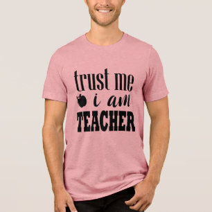 Teacher Typografy Zitat Tri-Blend Shirt