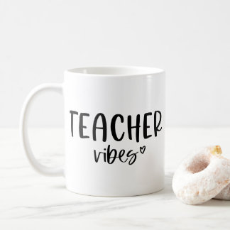 Teacher Vibes Coffee Cup, Niedliches Geschenk für  Kaffeetasse