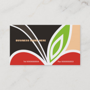 Teacher's Apple Heart Business Card-Peach Visitenkarte