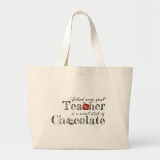 Teacher's Chocolate Stash Tote Bag Jumbo Stoffbeutel
