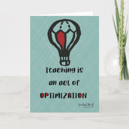 Teacher's Day Appreciation Simple Design Karte