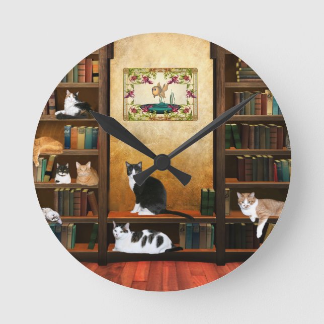 Teachers pets runde wanduhr (Vorderseite)