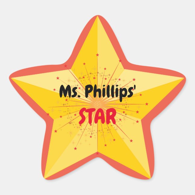 Teacher's Star Stickers (Vorderseite)