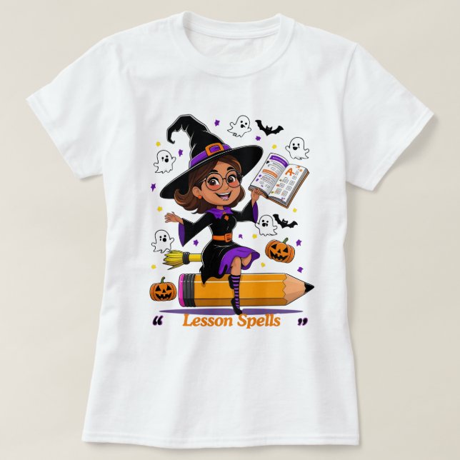 Teaching Is a Total Scream – Halloween Teacher Des T-Shirt (Design vorne)