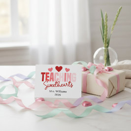 Teaching Sweethearts Customizable Class Valentine  Karte