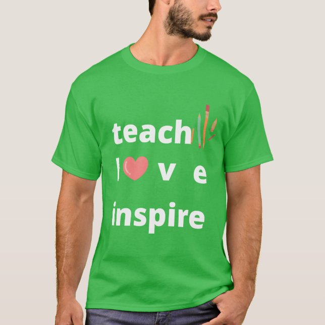 teachloveinspire funny T-Shirt (Vorderseite)