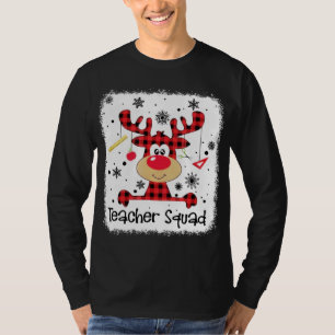 Teachsquad Niedlich Red Kariert Rentier Snow Lover T-Shirt
